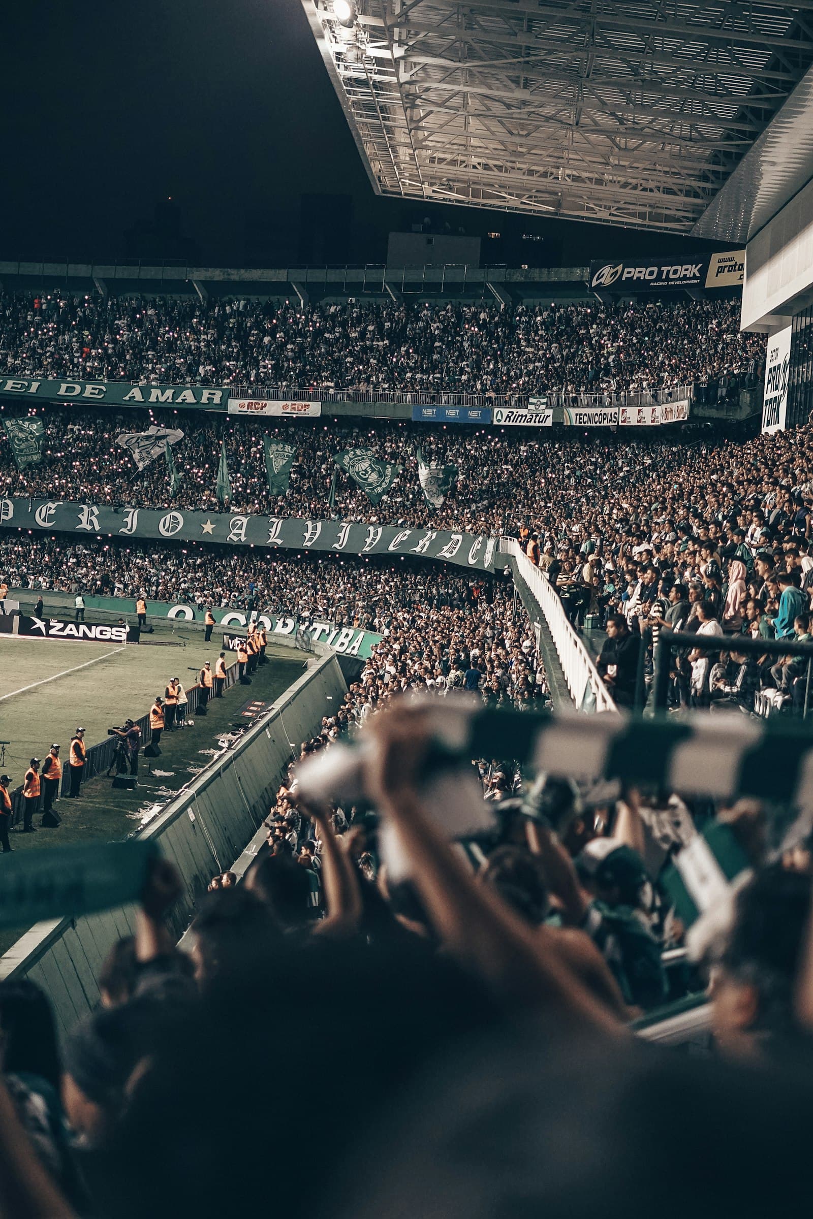 Stadium event at night